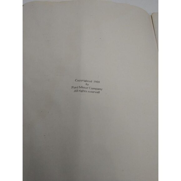 Ford Model "A" 1928 Instruction Book By Ford Motor Company Original - Picture 3 of 5